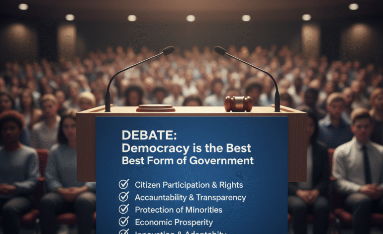 Debate: Democracy is the Best Form of Government (7 Winning Points)