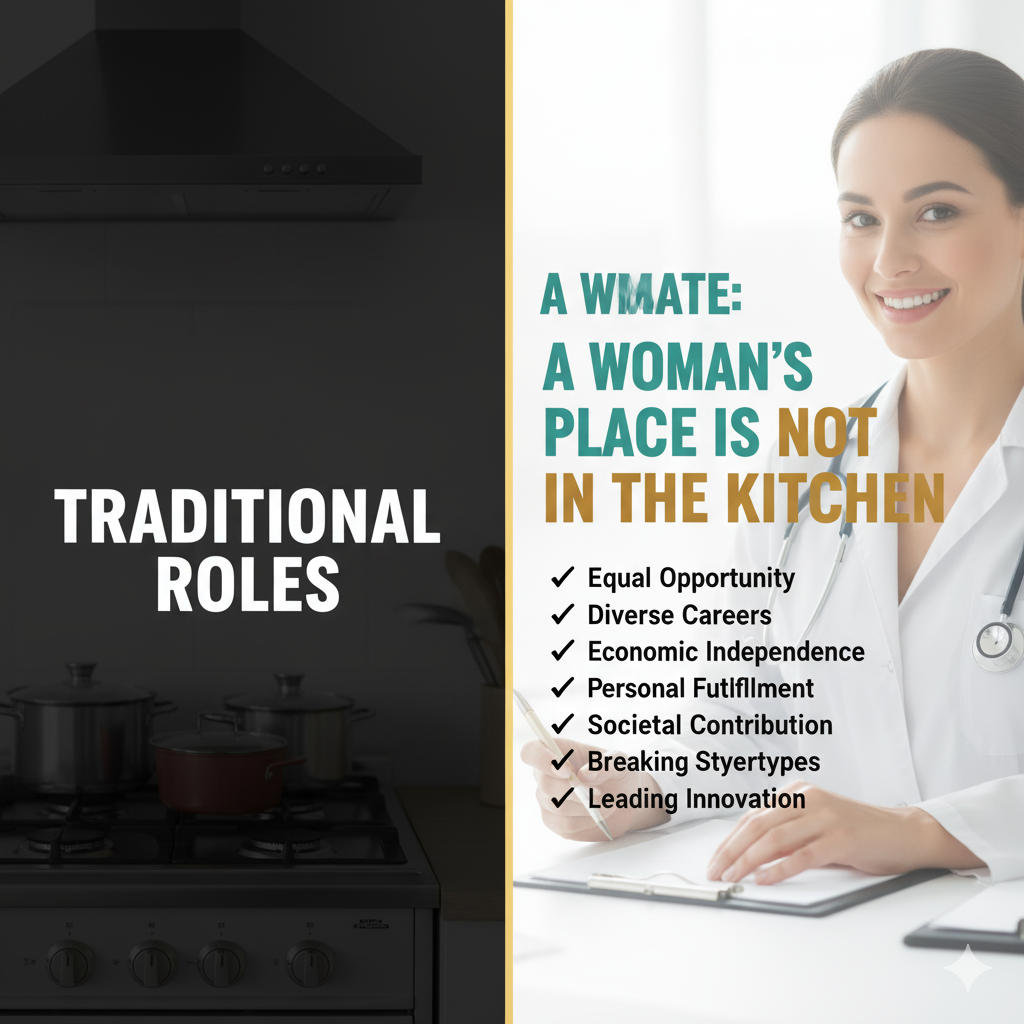 Debate: A Woman’s Place is Not in the Kitchen (7 Winning Points)