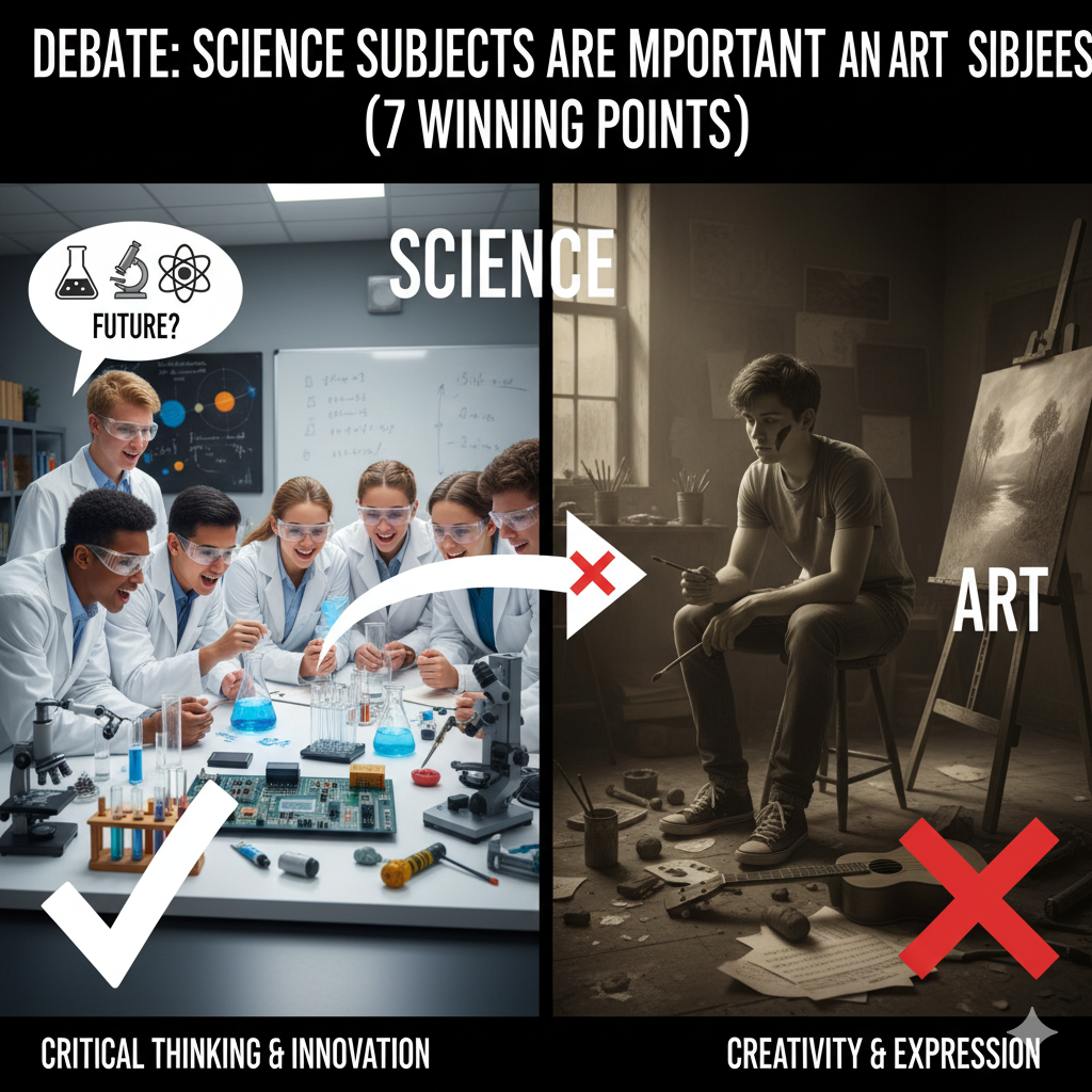 Debate: Science Subjects Are More Important Than Art Subjects (7 Winning Points)
