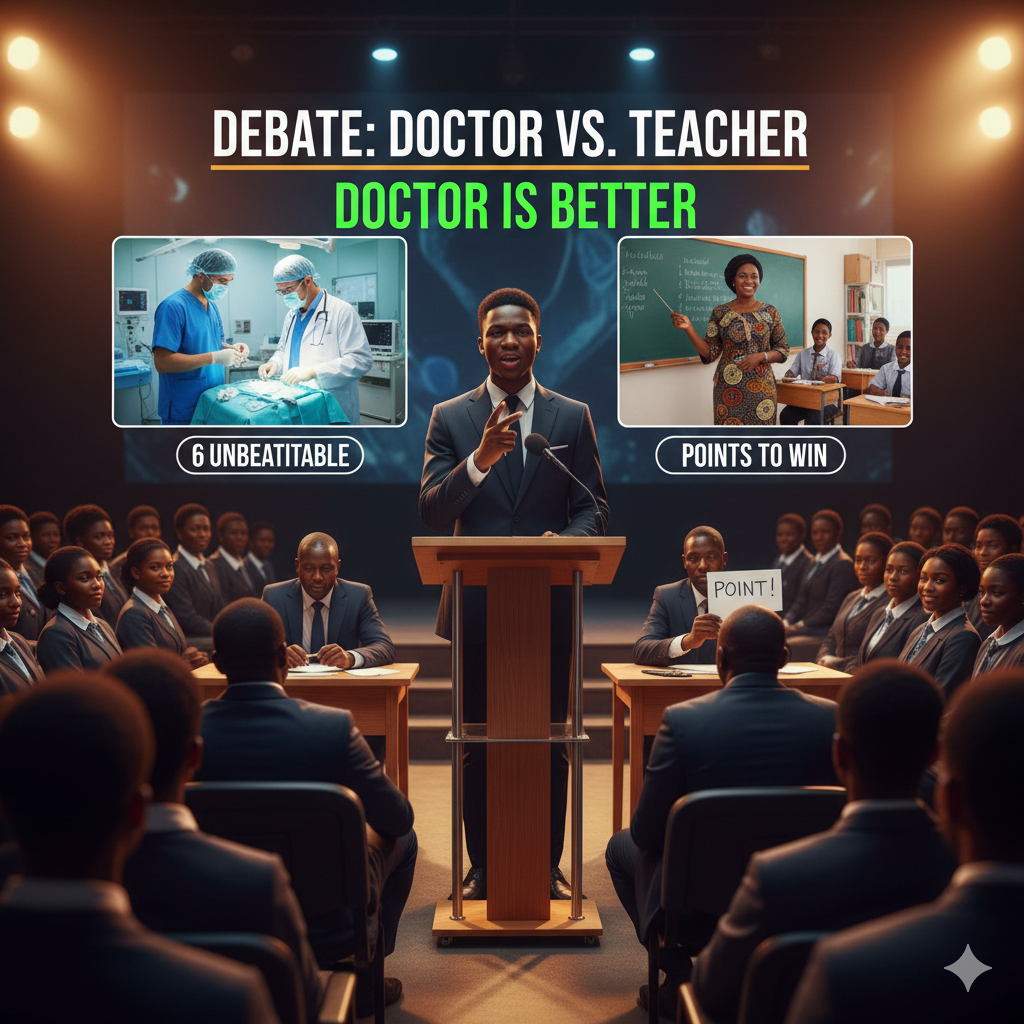 A Doctor is Better Than a Teacher Debate Points: 6 Flawless Arguments to Win