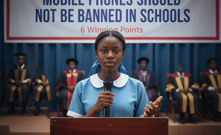 Debate: Mobile Phones Should Not Be Banned in Schools (6 Winning Points)