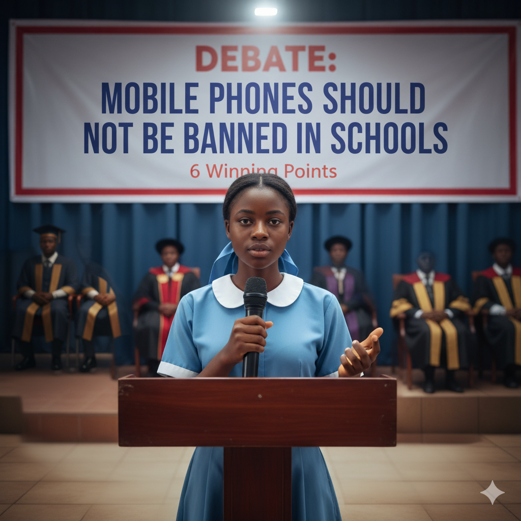 Debate: Mobile Phones Should Not Be Banned in Schools (6 Winning Points)