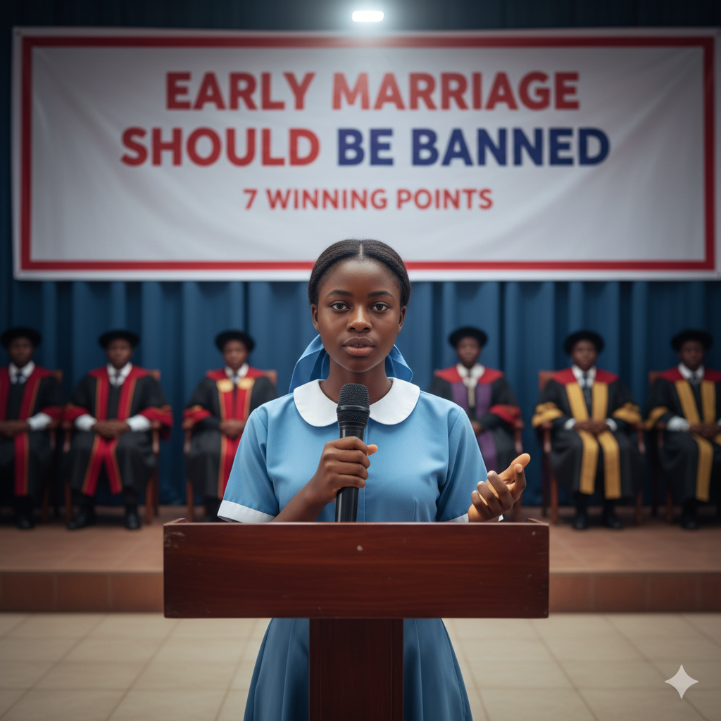 Debate: Early Marriage Should Be Banned (7 Winning Points)