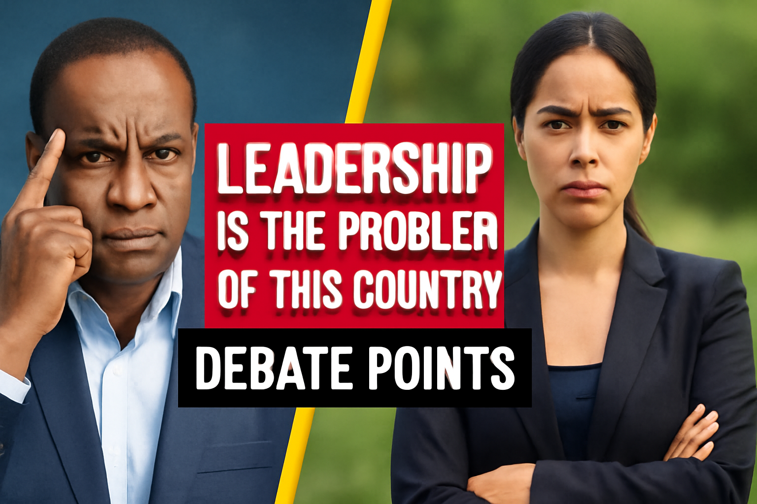 Debate On Leadership is the problem of this country.