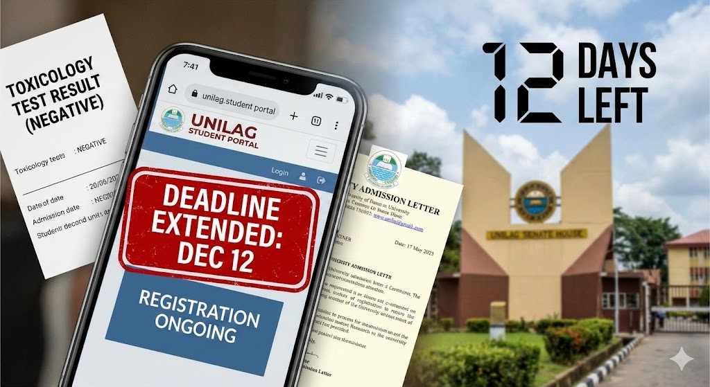 UNILAG 2025/2026 Screening: Management Extends “Critical” Deadline to December 12