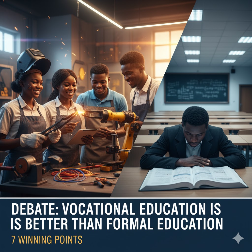 Debate: Vocational Education is Better Than Formal Education (7 Winning Points)