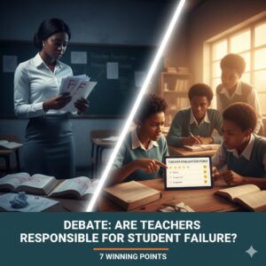 Teachers are responsible for students failure debate points