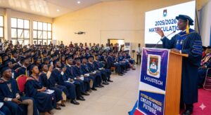 LASUSTECH VC Charges New Students on "Future-Readiness" at 2025 Matriculation