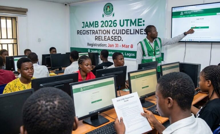 JAMB Releases 2026 UTME Registration Guidelines: Dates, Fees, and New Rules
