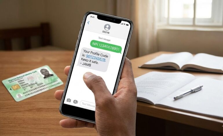 How to generate Profile Code for JAMB 2026