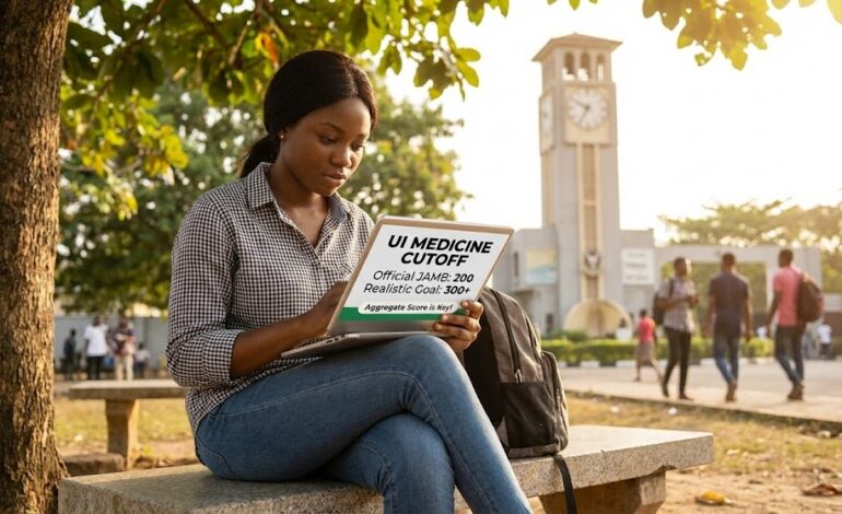 What is the JAMB cutoff mark for medicine and surgery in UI?